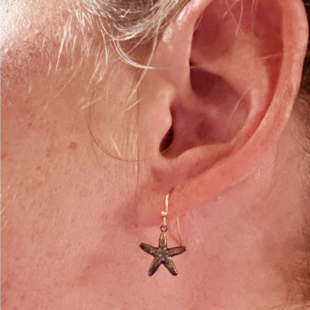 Small Starfish Dangle Earrings - image 3